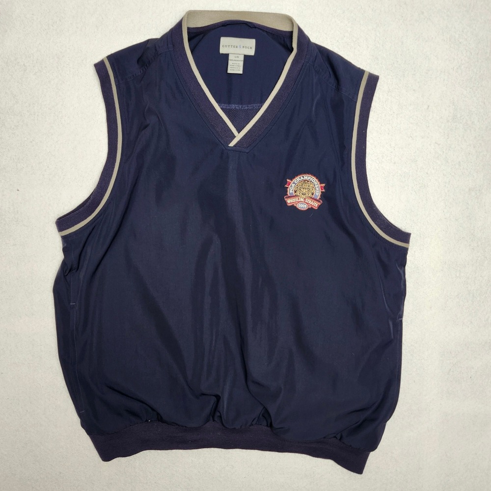 Whistling Straits 2004 PGA Championship Golf Vest Cutter & Buck Size L Vintage